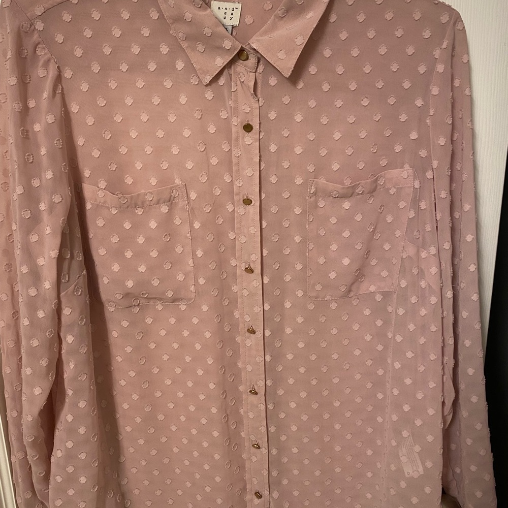 A New Day Target long sleeve button up blouse